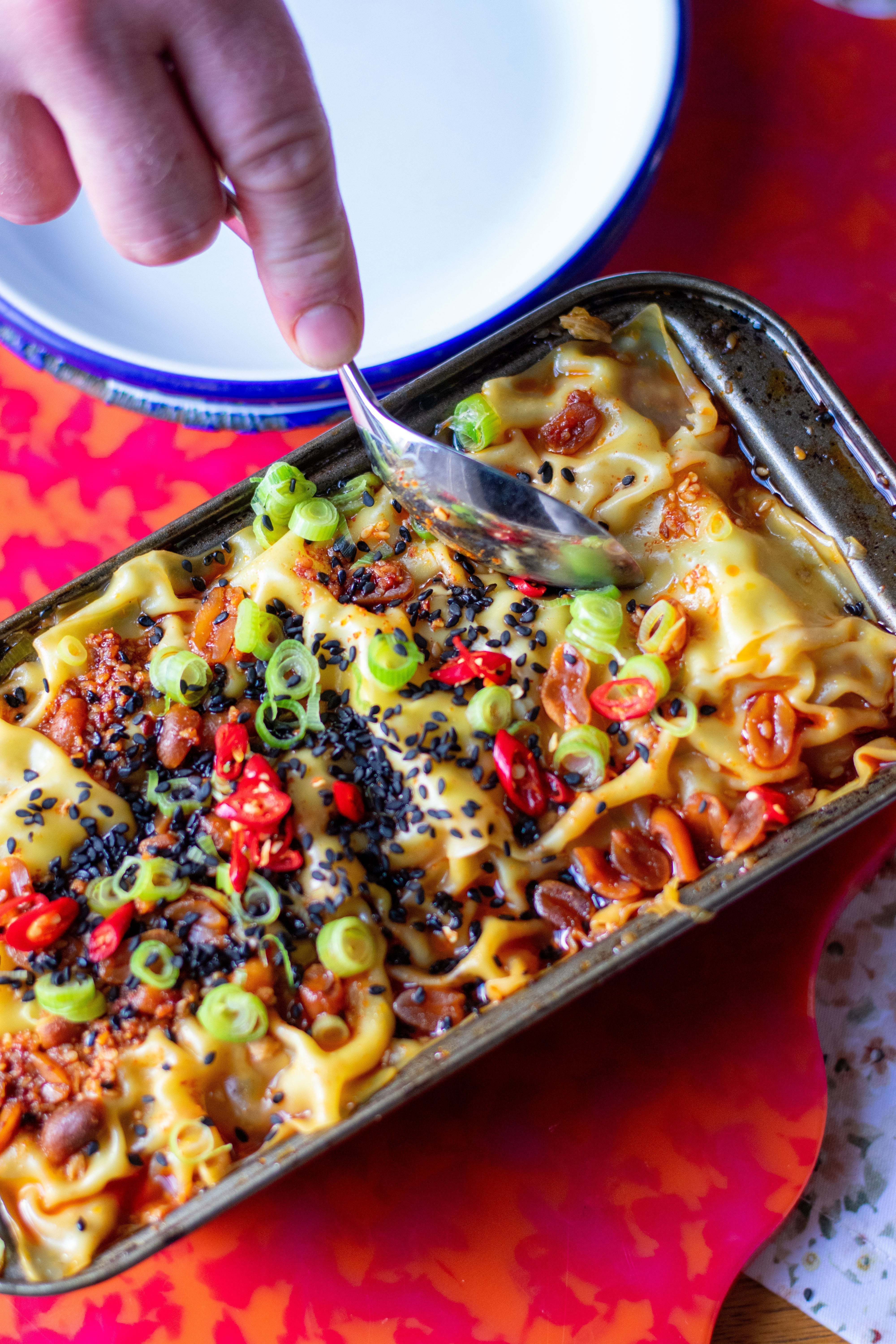 Cabbage & Bacon Dumpling Lasagne