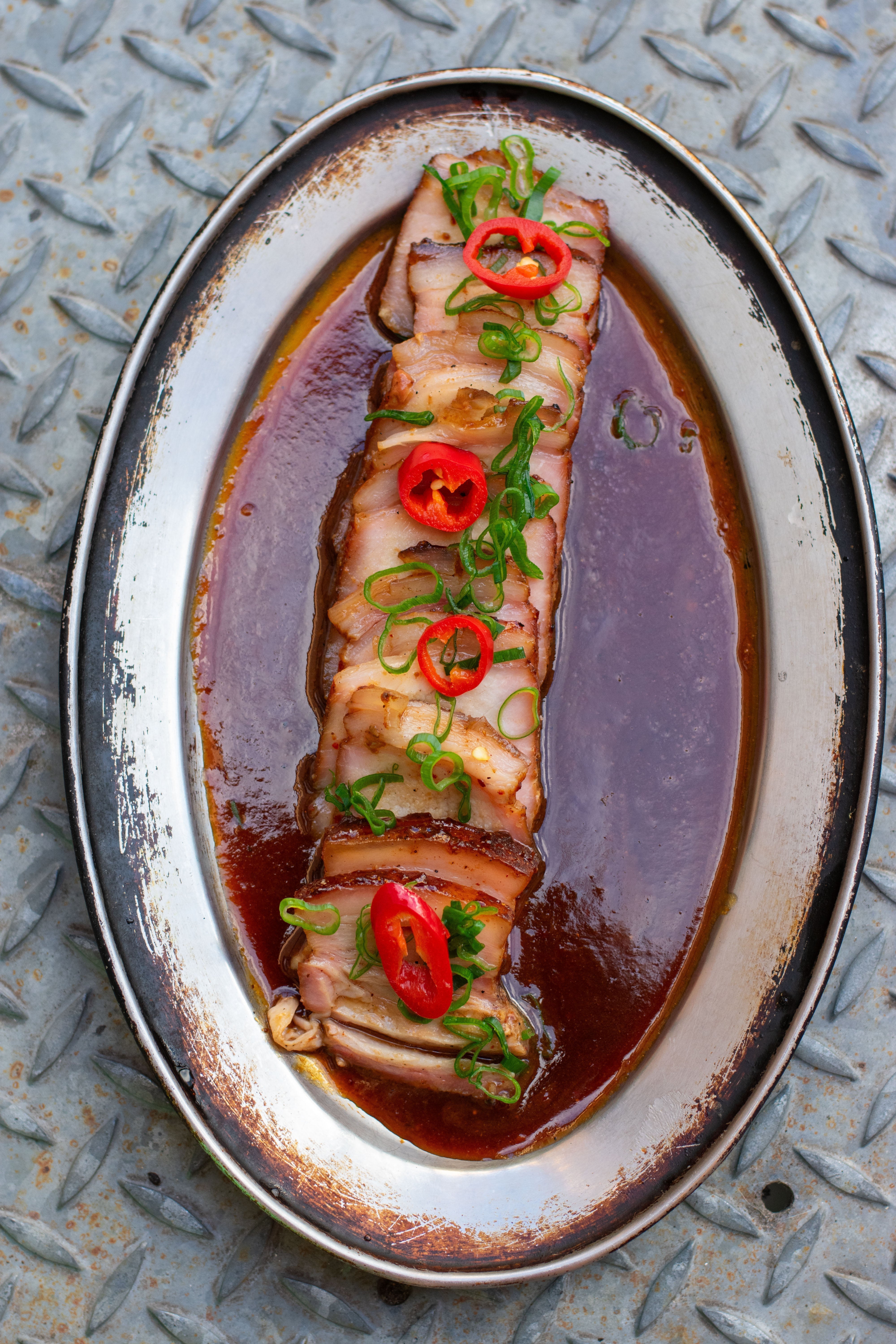 Sriracha Caramel Char Sui BBQ Pork Loin