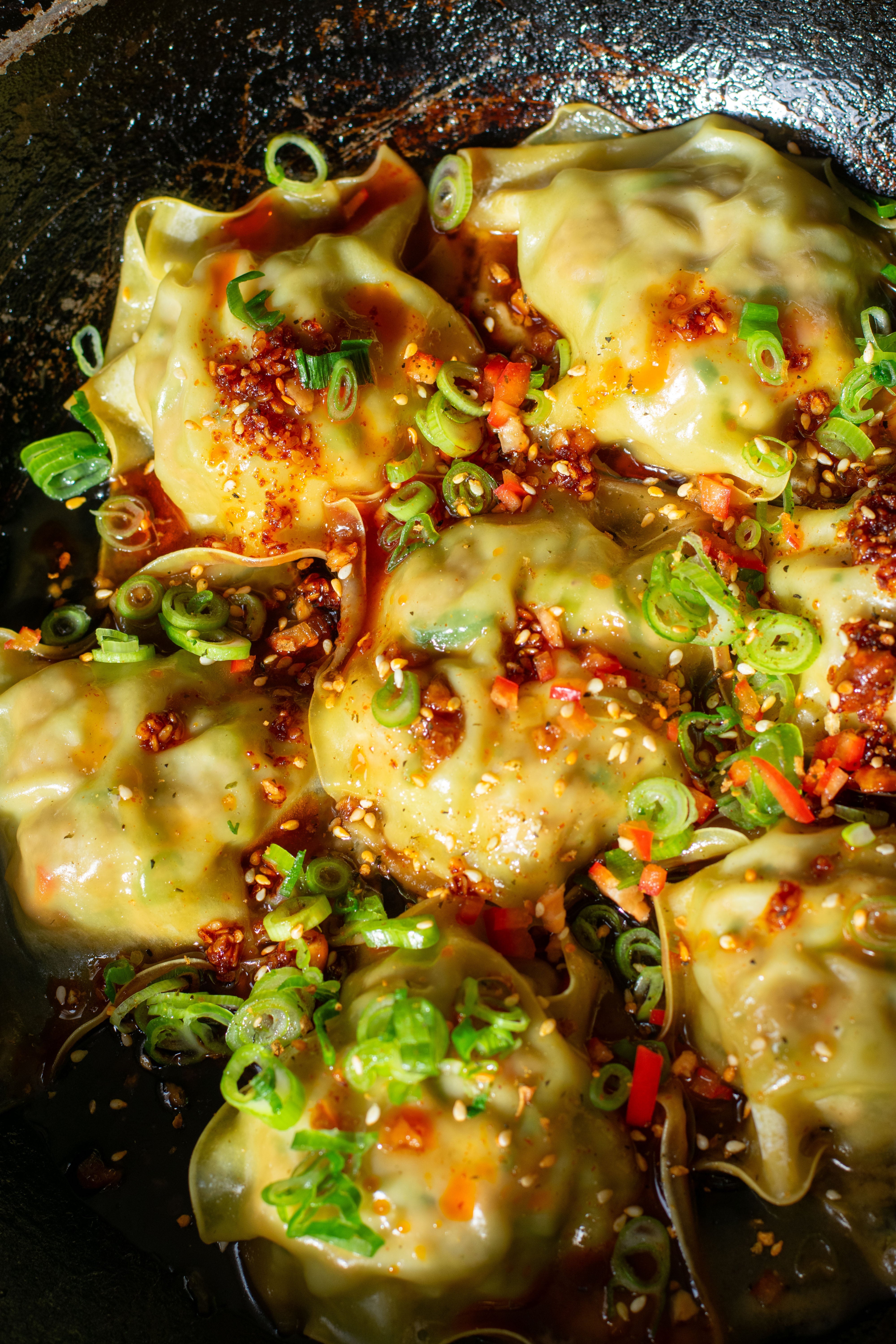 Lazy Pan Dumplings