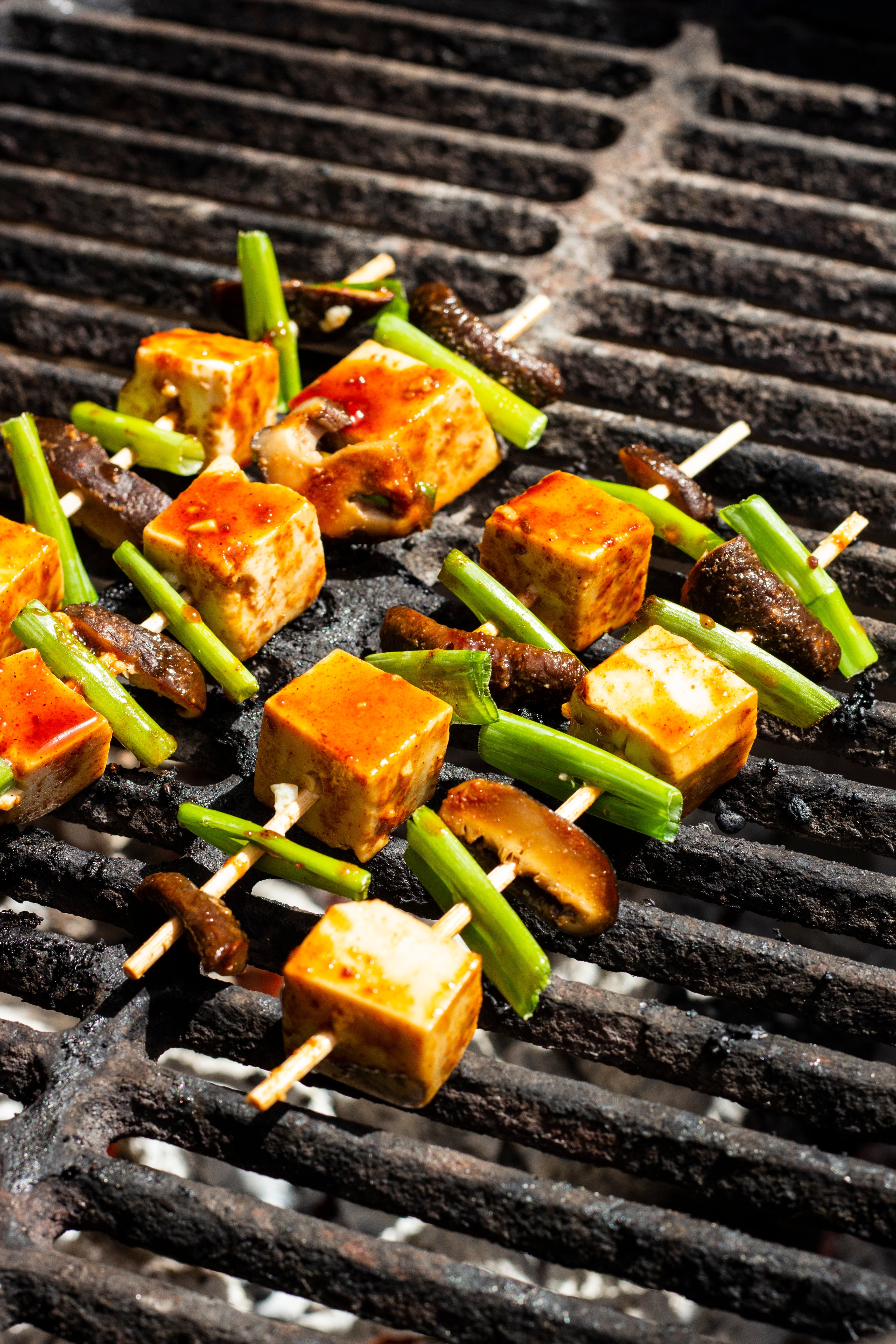 Tofu & Shiitake Mushroom K-BBQ Skewer